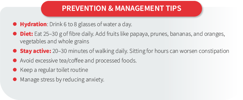 constipation management tips