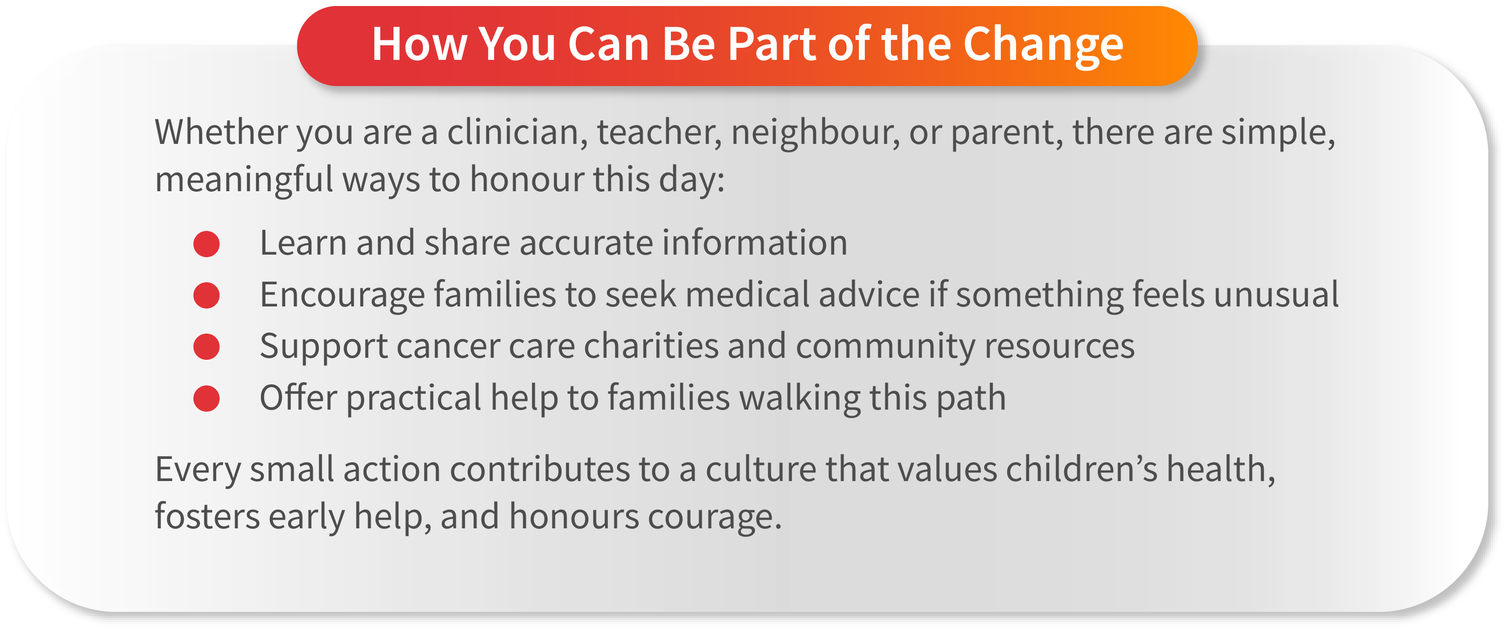 How You Can Be Part of the Change