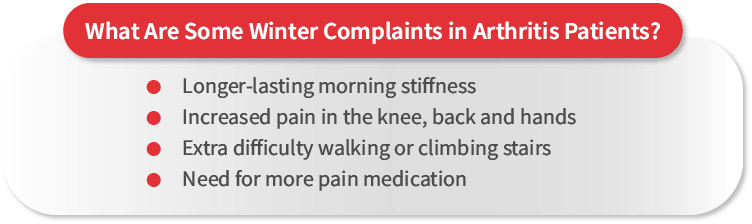 What Are Some Winter Complaints in Arthritis Patients?