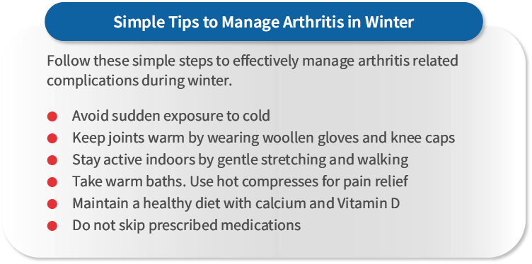 Simple Tips to Manage Arthritis in Winter